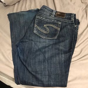 Silver jeans-plus size